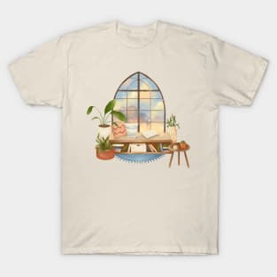 BOOK AND PLANT LOVER T-Shirt